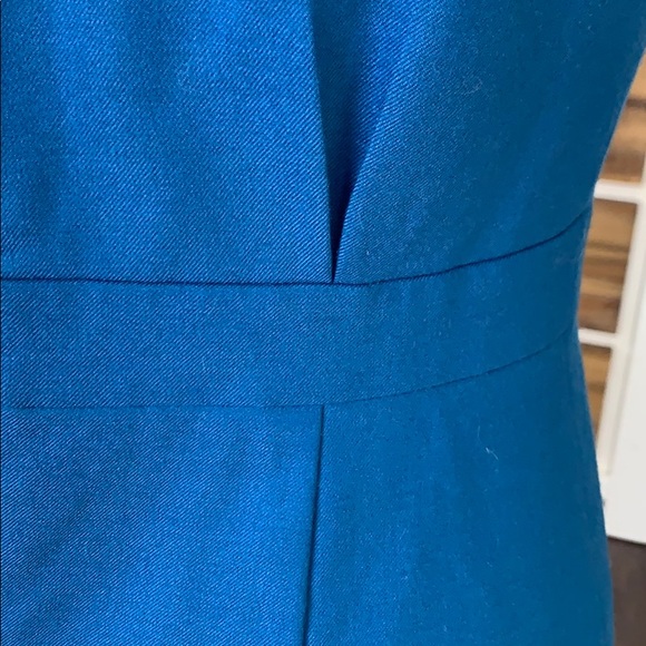 J. Crew Factory Suiting Cyan Leigh Sheath Dress - Picture 6 of 9